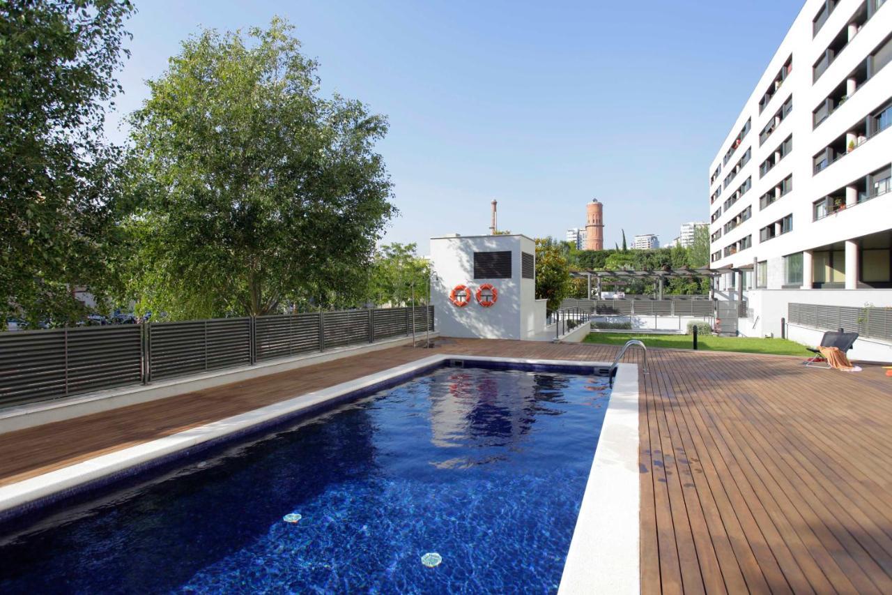 1217 - Pool And Beach Nice Apartment II Barcellona Esterno foto